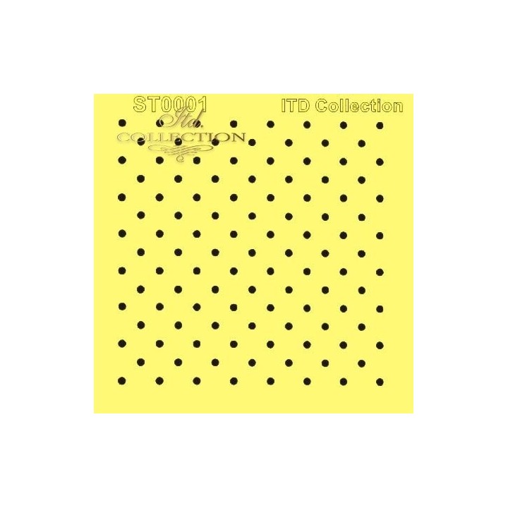 Sjabloon voor scrapbooking en decoupage 16x16 cm ST0001A