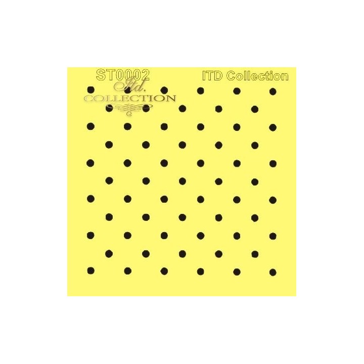 Sjabloon voor scrapbooking en decoupage 16x16 cm ST0002A