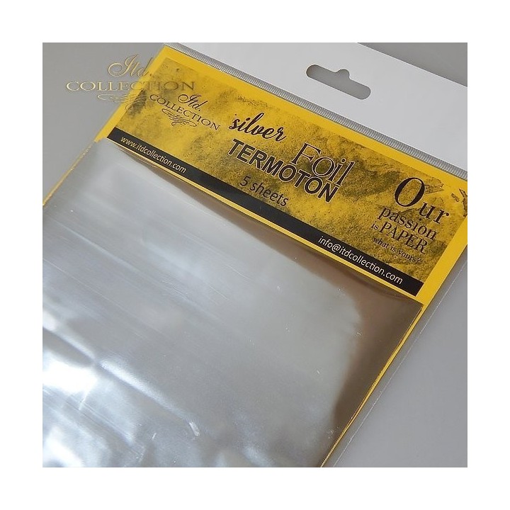 metallic folie Termoton * zilver