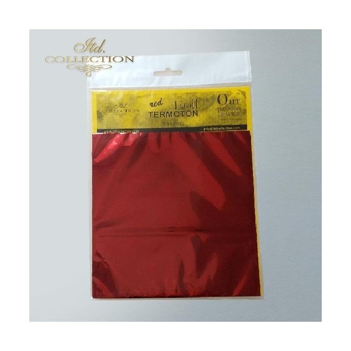 metallic folie Termoton * rood